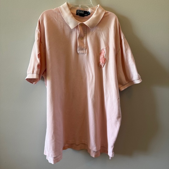 Ralph Lauren Pink Big Pony Polo Shirt Classic Style - Picture 1 of 6